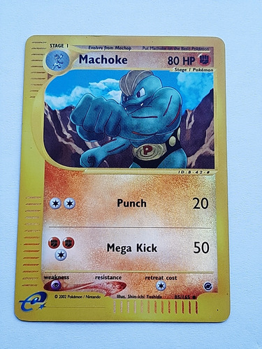 Machoke 85/165 Holo De Pokemon Tcg De 2002,original.