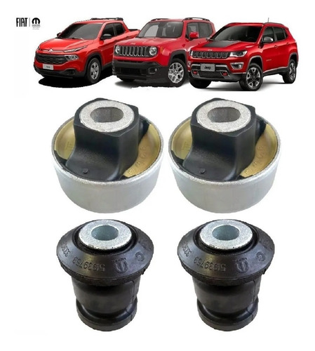 Imagem 1 de 4 de Kit Bucha Bandeja Balança Dianteira Jeep Compass - Original