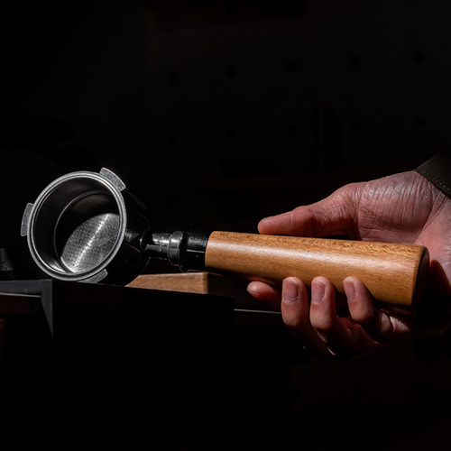 Mango Ergonómico De Portafilter De Portafilter De 51 Madera