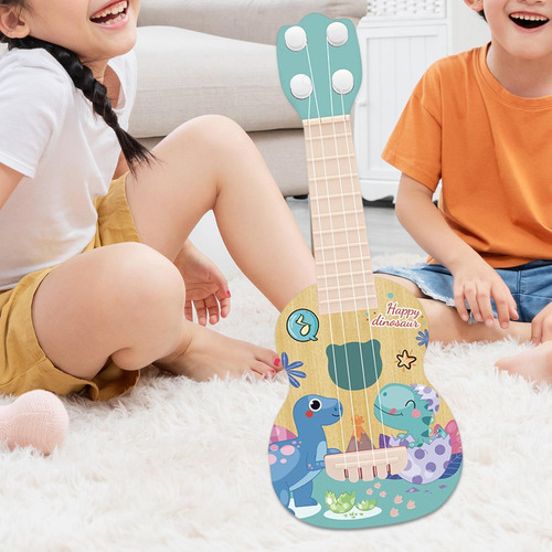 Juguete De Guitarra Ukelele Profesional 4 Cuerdas Ajustables