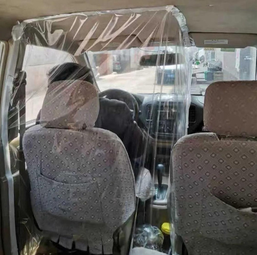 Protector Separador De Cabina Pvc Taxi Uber Didi Beat
