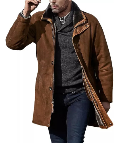 Oferta Especial Chaqueta Cazadora Gamuza Vaquero Slim Fit