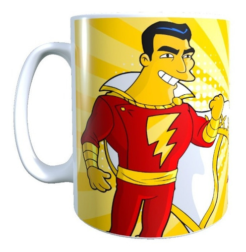 Taza Tazón Día Padre, Mi Héroe Favorito, Shazam Simpson