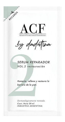 Acf By Dadatina Serum Reparador Vol2 Regenerador Refill 30ml