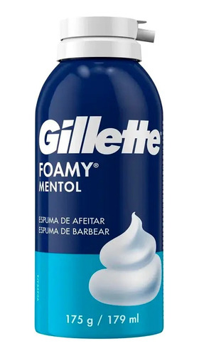 Gillette Espuma De Afeitar Foamy Mentol 175gr
