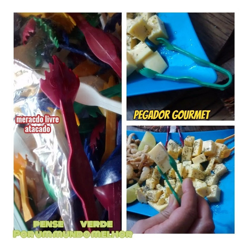 Imagem 10 de 10 de Pegador De Pipoca Gourmet Batata Buffet Kit Com 1000+brinde