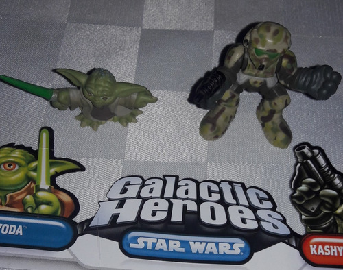 Star Wars Galactic Hero Yoda & Kashyyyk Trooper Hasbro (Usado)