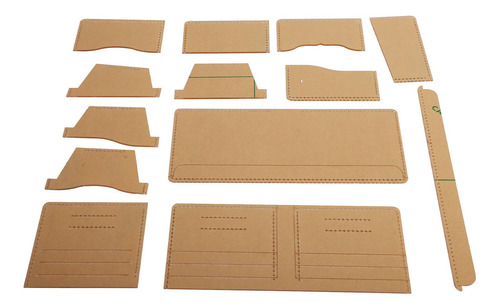 Plantilla De Piel Acrílica, 13 Unidades, Cartera Transparent