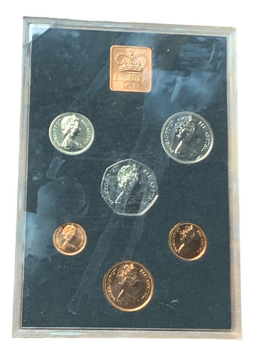 Robmar-irlanda Norte-estuche De 7 Monedas Proof Del Año 1971