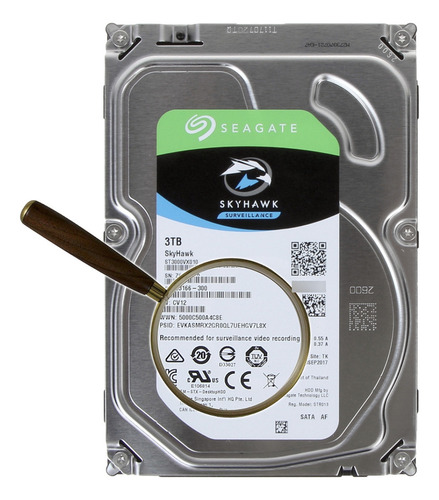 Disco Duro 3tb Seagate Skyhawk Surveillance St3000vx010