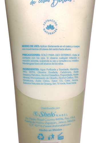 Crema Espumosa Limpiadora De Uva Shelo Nabel® 250ml 2 Piezas