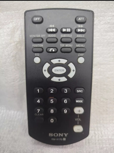 Control Remoto Original Sony Para Autoestereo Pantallas (Usado)
