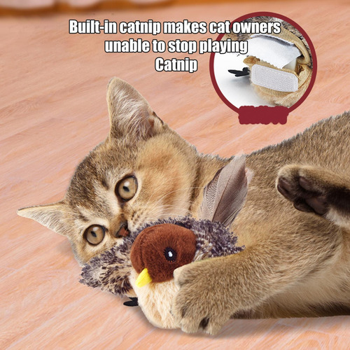 - Juguete For Gato Con Pájaro Chirriante Alas Batientes
