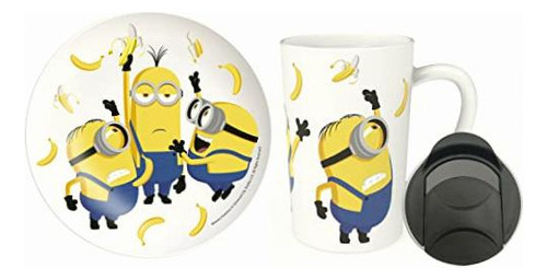 Zak Designs Minions: The Rise Of Gru Taza Y Plato De