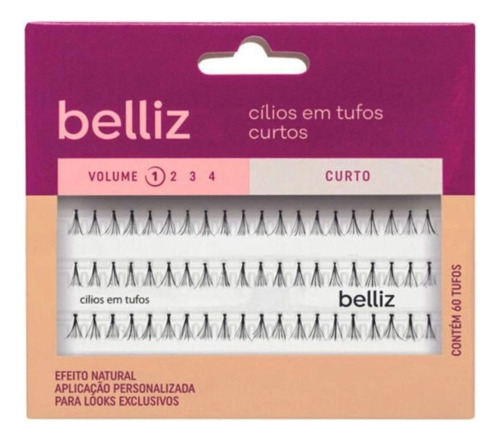 Cílios Em Tufos Curtos Belliz Volume 1 Cód.2660