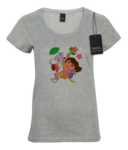 Remera Dama Dora La Exploradora Dibujo Art Logo - Psdo3