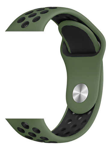Pulseira Sport Run Compatível Com Applewatch Series 9 Ultra Cor Verde Bandeira