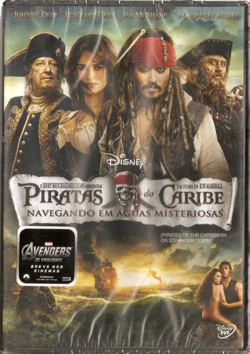 Piratas do Caribe navegando em águas misteriosas - dvd em Promoção na  Americanas