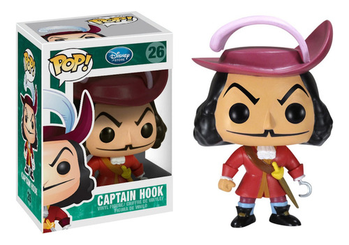 Funko Pop! Disney - Captain Hook - Capitan Garfio - #26 (Usado)