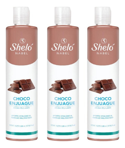 3 Pack Enjuague De Chocolate Shelo