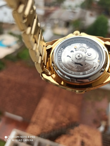 + Bonito Seiko 5 Sports 7s36-00y0 Dourado Feito No Japão