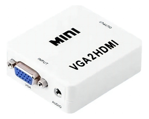 Mini adaptador conversor Hdmi a Vga con audio HDMI2VGA