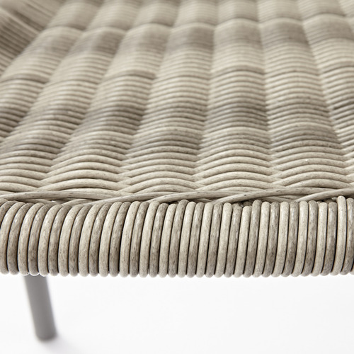 Naterial Silla De Jardín Elias Tipo Ratán Apilable Durable Color Gris