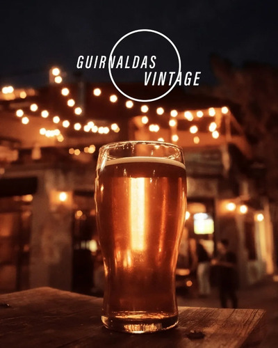 Imagen 4 de 9 de * 20 Mtrs Guirnalda Luces Intemperie Vintage Retro