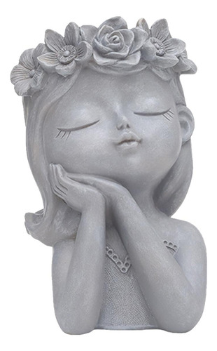 Cara Flor Maceta Resina Maceta Maceta Chica Busto Estilo B