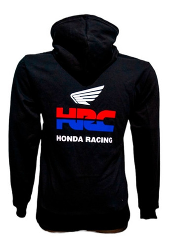 Imagen 2 de 7 de Buzo Canguro Honda Capucha Moto Racing Motoscba