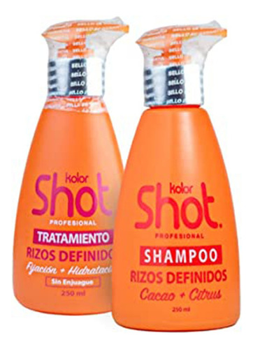 Kit Kolor Shot Tratamiento + Shampoo Rizos Definidos 250 Ml