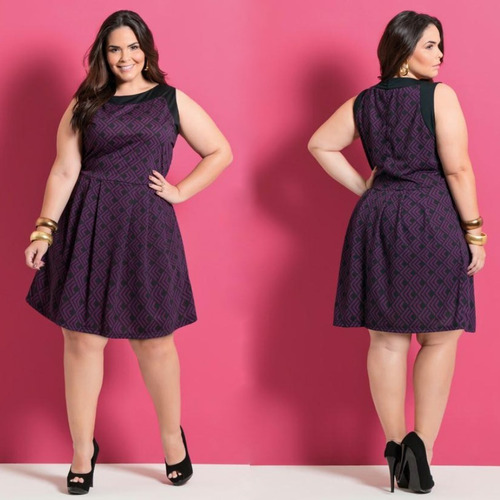 vestido de festa evase plus size