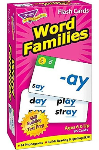 Trend Enterprises, Inc. Word Families Skill Drill - Tarjeta