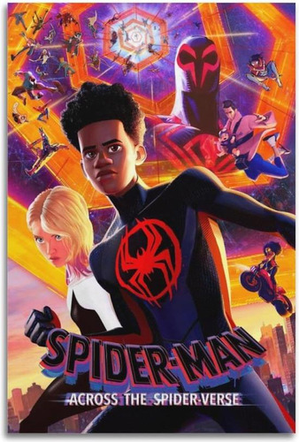 Póster De Miles Morales Iiid Spider Movie Man Across The Spi