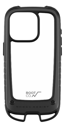 Root Co. iPhone 15pro Gravity Shock Resist Case +hold. (negr