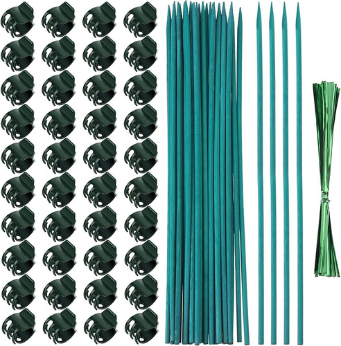 Jetec 40 Pieces Orchid Clips Plastic Garden Plant Clips With