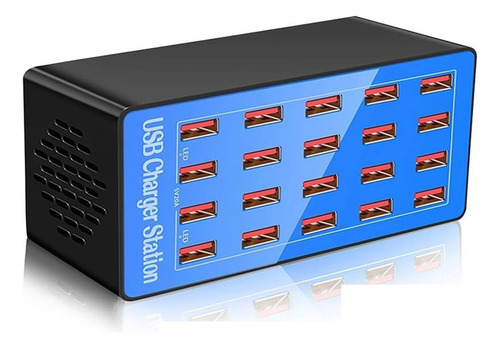 100w 20a Multi 20 Puertos Estación De Carga Usb Carga