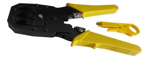 Pinza Ponchadora Conectores Red Rj45 Rj11 Rj9 Con Pela Cable