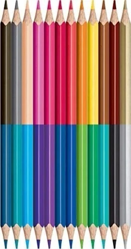 Imagen 2 de 7 de Lápices De Color Maped Color Peps Duo 12 Lapices 24 Colores
