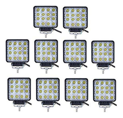 Barras De Luz - Led Light Bar, Turboo 10pcs 4inch 48w Led Wo