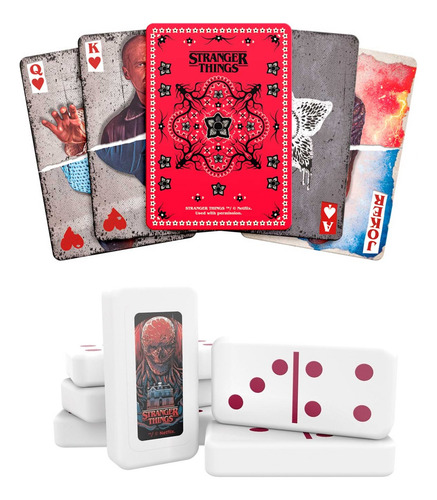 Baraja Deck Poker Y Domino Coleccionables Stranger Things