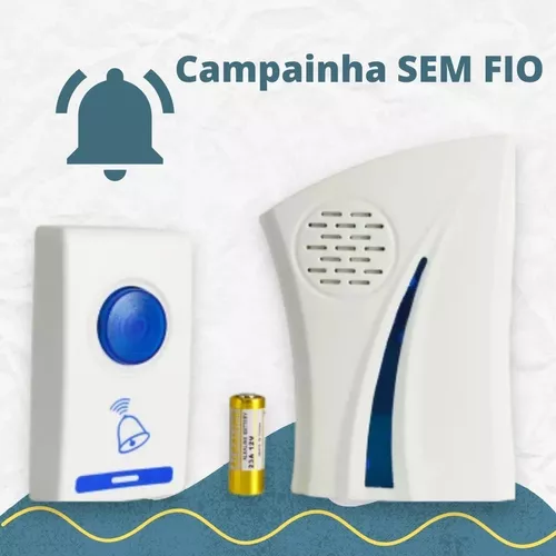 Fuers M557 Campainha Sem Fio, Campainha Externa Sem Fio Para Porta De Casa  Alarme De Boas Vindas Com Bateria 32 Músicas Campainha Inteligente - Sinos  De Boas-vindas - AliExpress