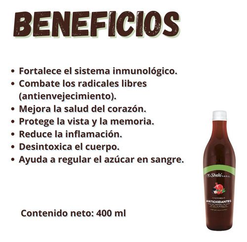 Pack Concentrado Con Antioxidantes Con Granada Y Arándano