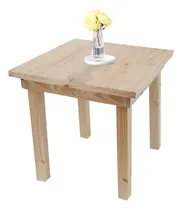 Comprar Mesa Comedor Bar Moderna Madera 70x70 Maciza Pata Recta Sajo Tapa Natural Patas Natural