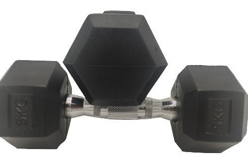Imagen 1 de 4 de Mancuernas Hexagonales 5kg