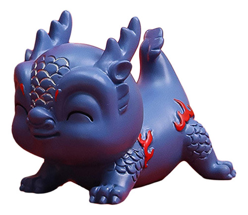 Figura De Dragón De Año Nuevo Chino, Decoración Del Azul
