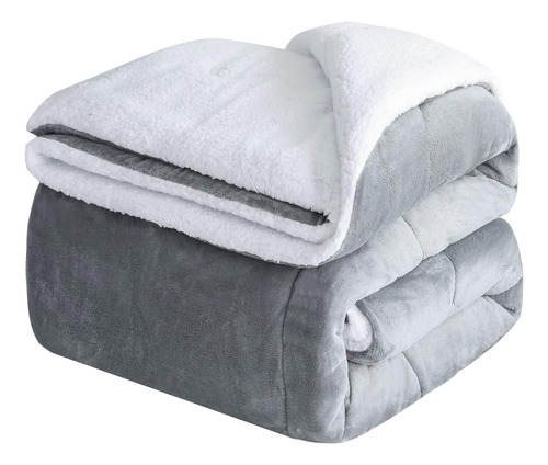 Choshome Manta De Forro Polar Sherpa De Tamaño Doble, Súper