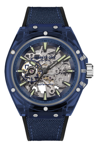 Reloj Hombre Kenneth Cole Kcwgr2136402 New York Color de la correa Azul Color del bisel Azul Color del fondo Blanco