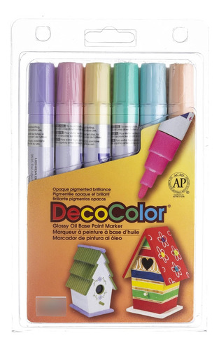 Marcador Pintura Uchida Of America Decocolor, Colores 6