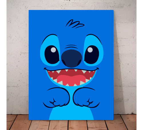 Cuadro Decorativo 30x40 Stitch Rocky Simpsons Dragon B Y Más Stitch Azul